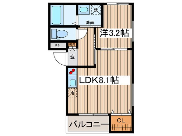 オウルージュ鶴里駅前の物件間取画像